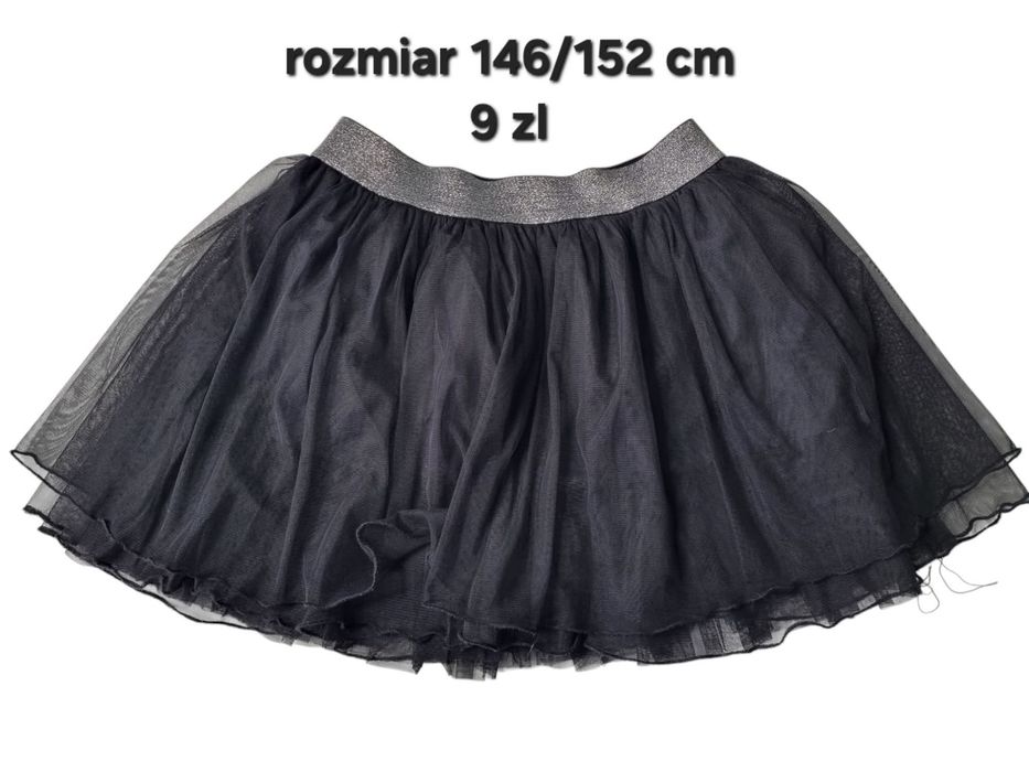 Czarna spódniczka tiulowa rozmiar 146/152 cm