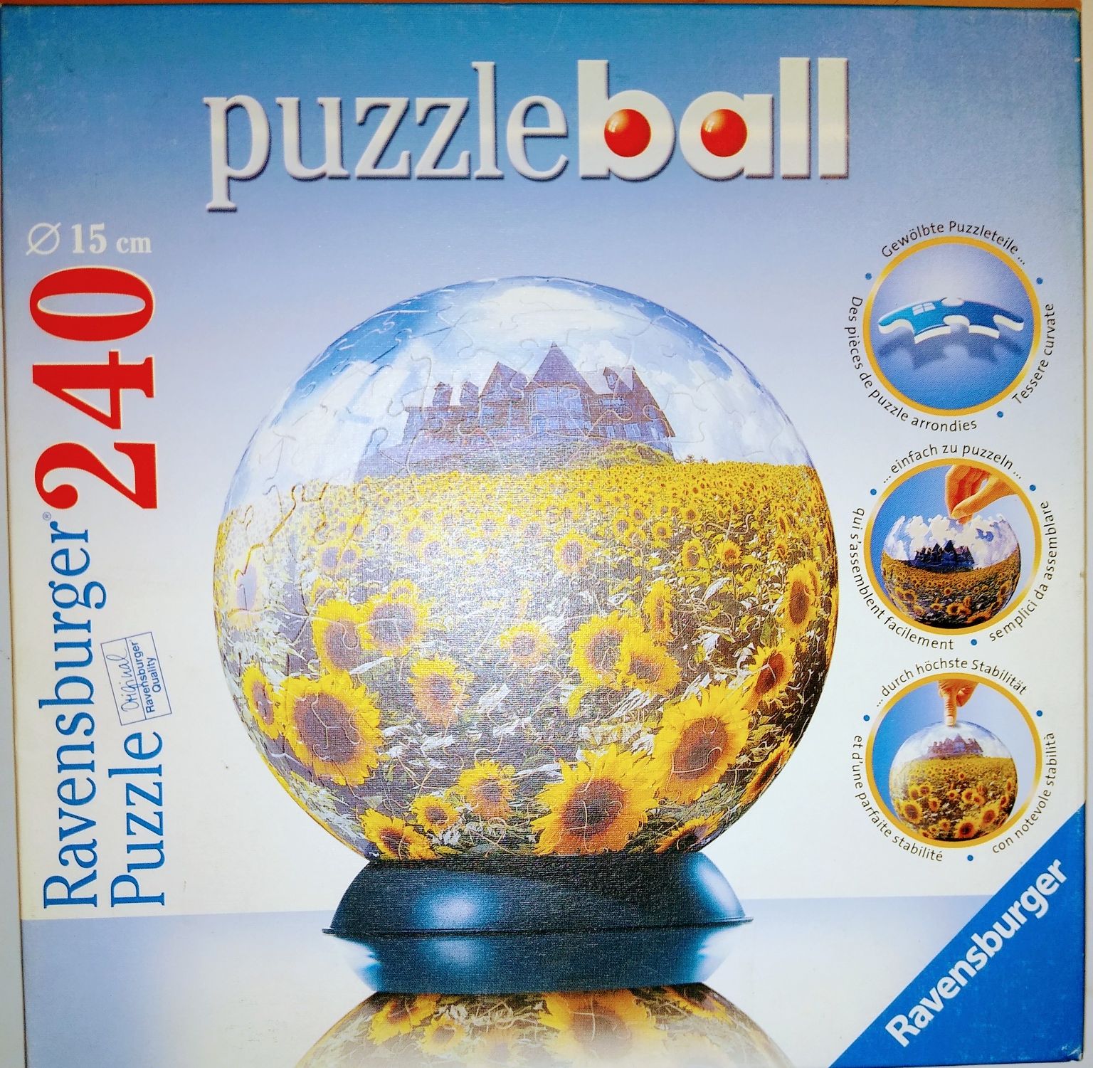 Słoneczniki  Ravensburger Puzzle Ball 240 elemtów  prezent  na dzień d