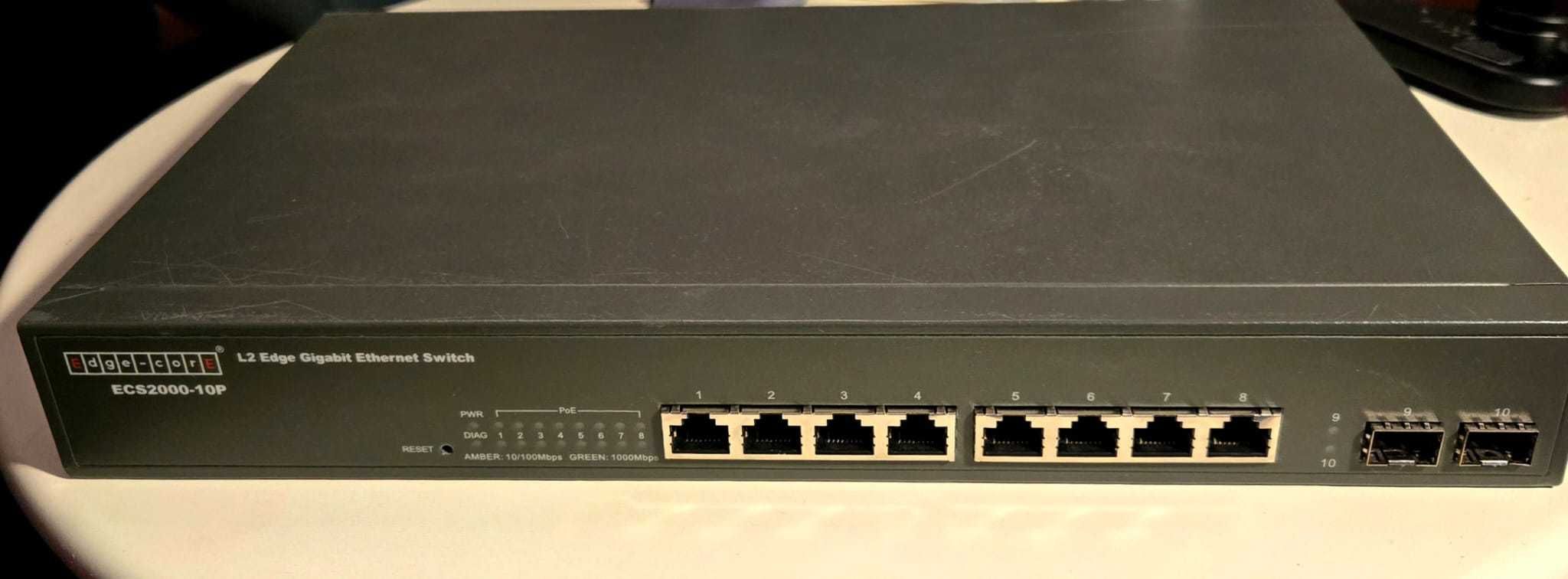 10-portowy przełącznik  L2 Edge Ethernet Switch ECS2000-10P