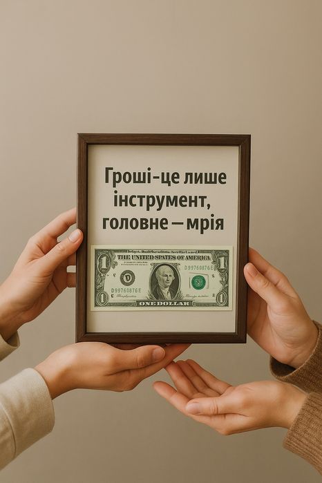 Рамка з купюрою – подарунок №1