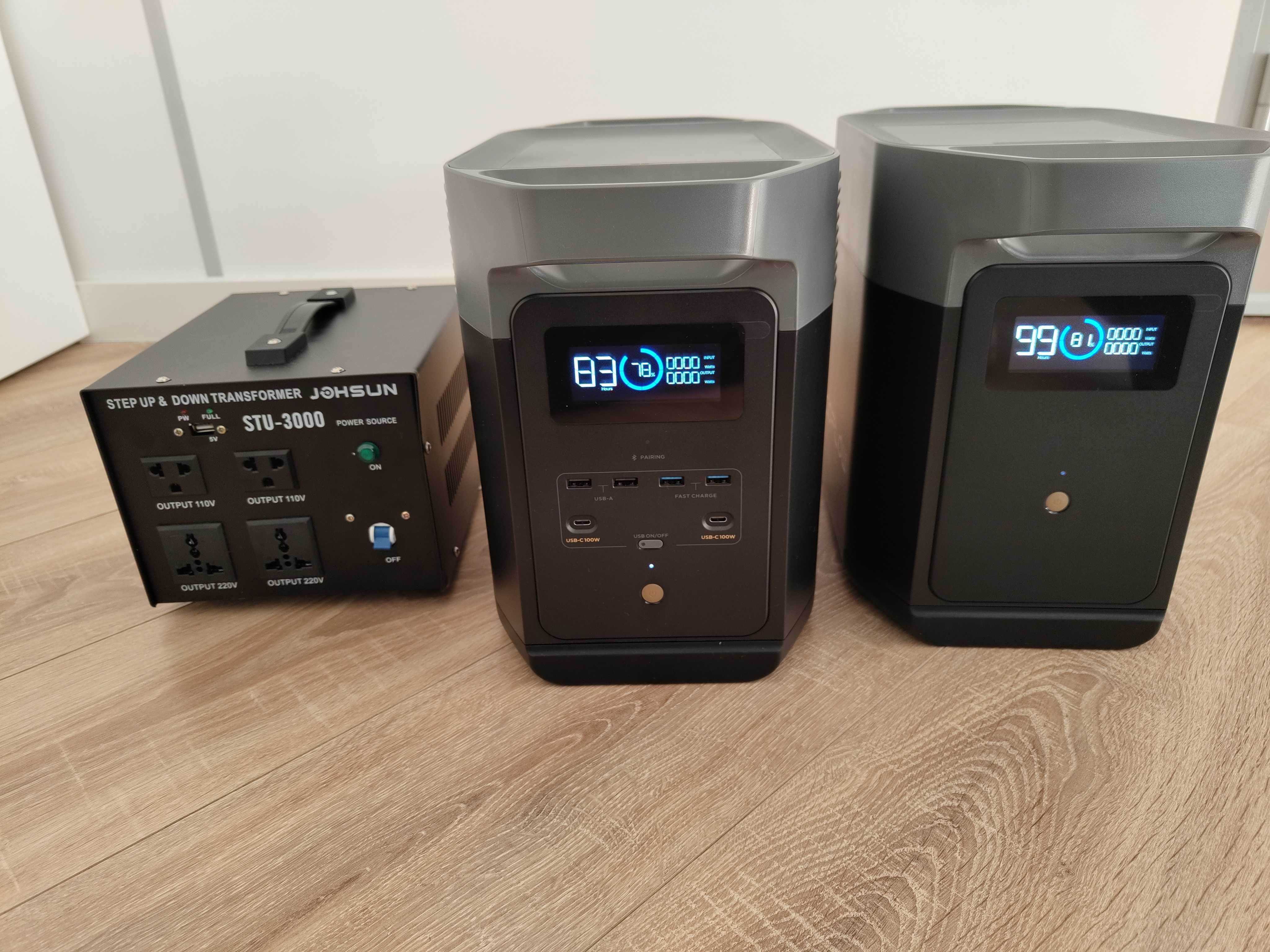 Ecoflow Delta 2 USA + Delta 2 extra battery 1000w + трансформатор