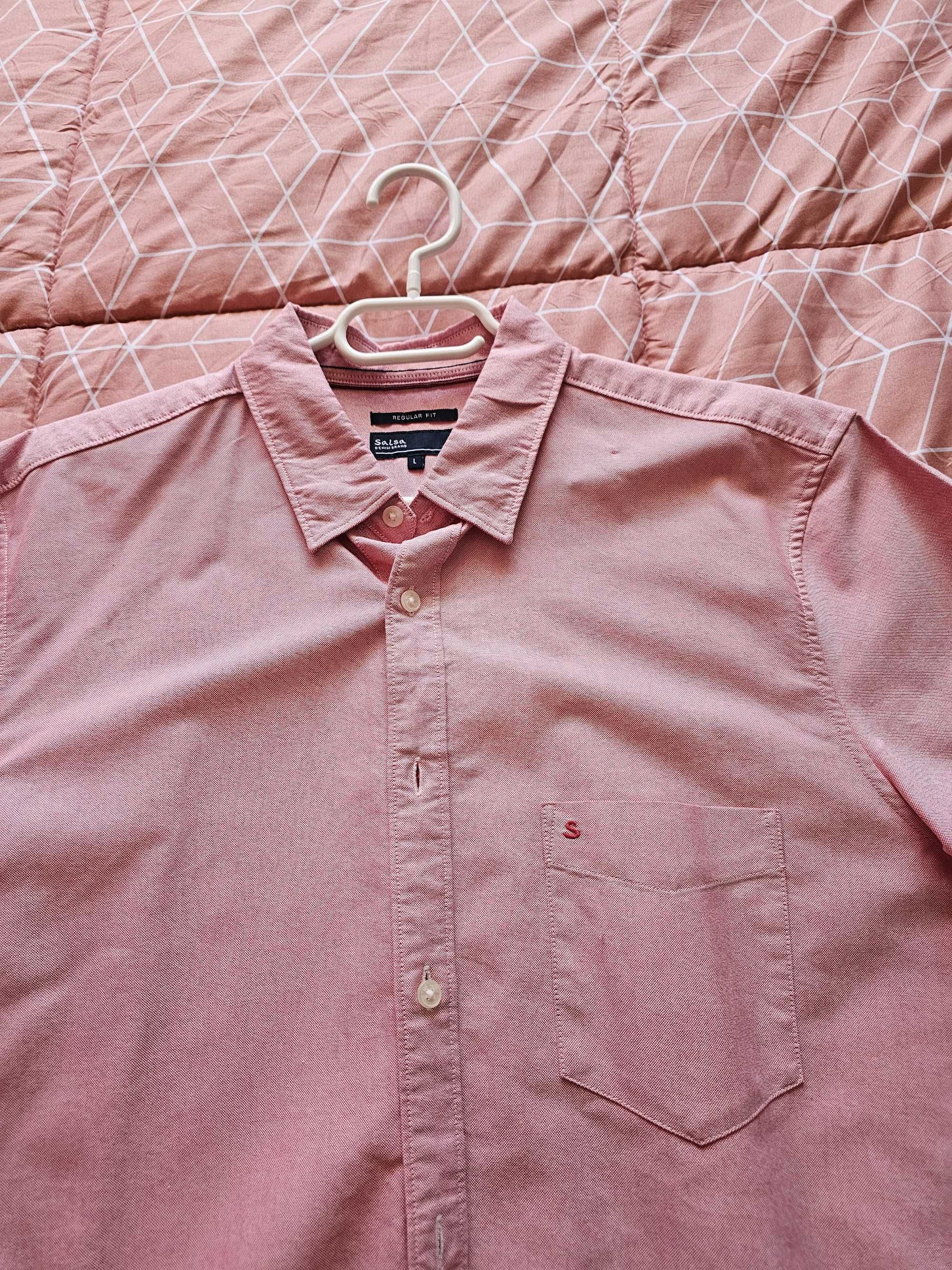 Camisa rosa Salsa homem