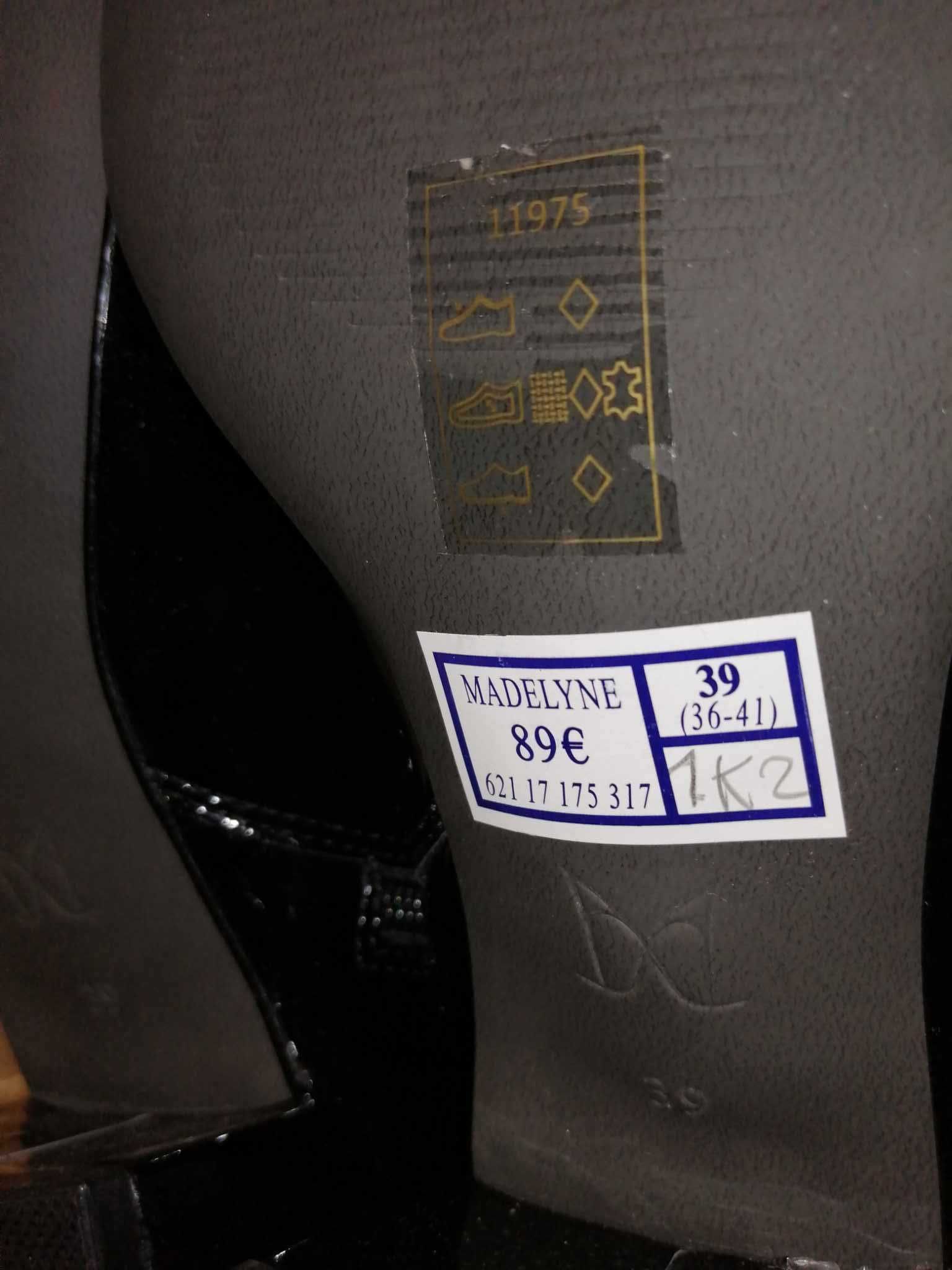 ANDRE Madelyne Nowe Botki Damskie Lakierowane 39 Oryginalne Buty