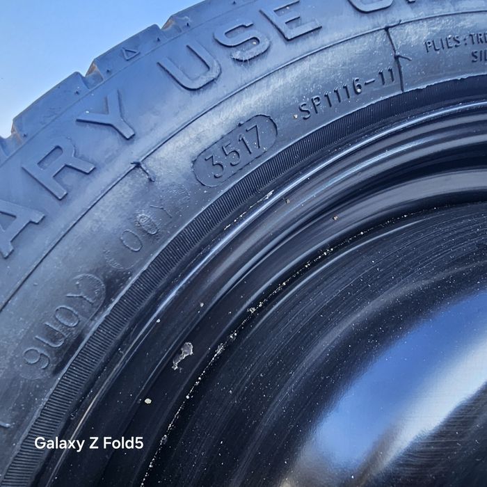 Nowe koło dojazdowe 125/70/16 Renault Captur Clio Dacia Sandero 4x100