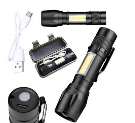 Latarka taktyczna wojskowa zoom q5 cob led