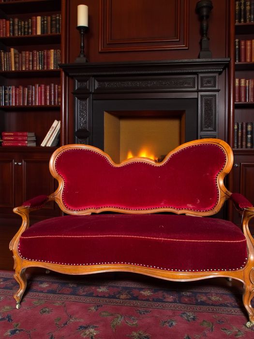 Fotel dwuosobowy w stylu ludwik filip DOWOZ DO DOMU