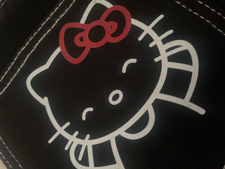 Spodnie jeansowe evisu z hello kitty