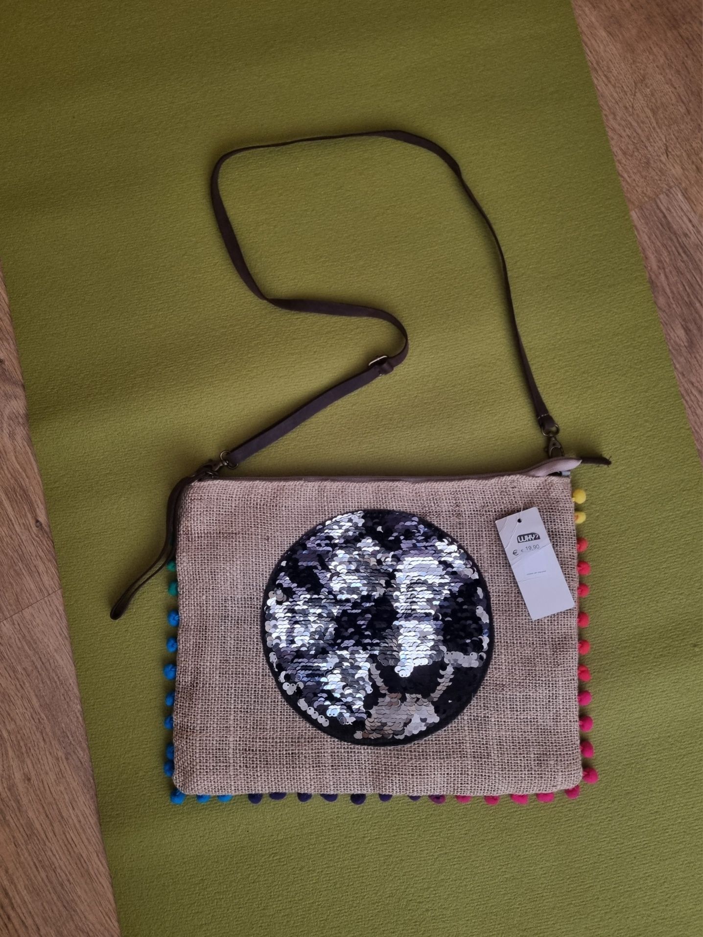 сумка жіноча подарунки жінці дівчині мішковина hand made Італія літня