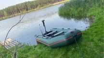 Kolibri km300 silnik haswing echosonda ponton wędkarski