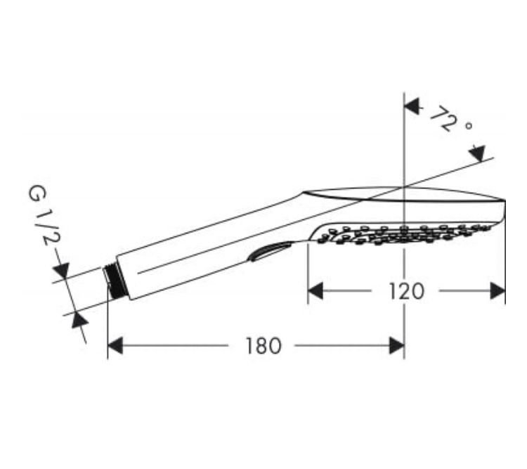 Hansgrohe Raindance Select E słuchawka prysznicowa