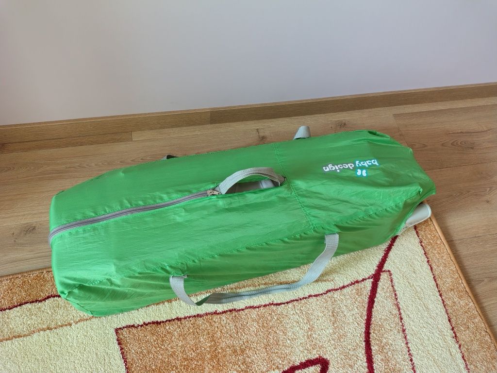 Dwupoziomowe łóżeczko turystyczne kojec dla dziecka Babydesign 120x60