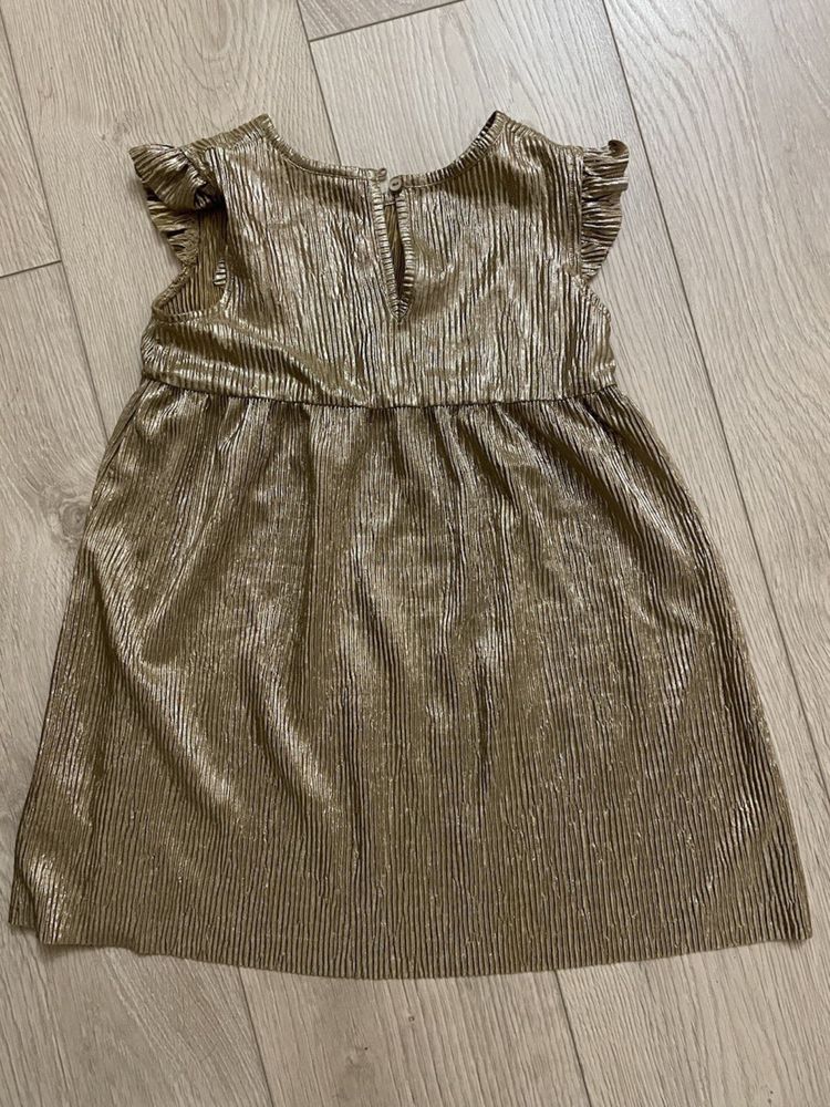 Сукня  дитяча 98 см 2-3 роки h&m золота святкова новорічна