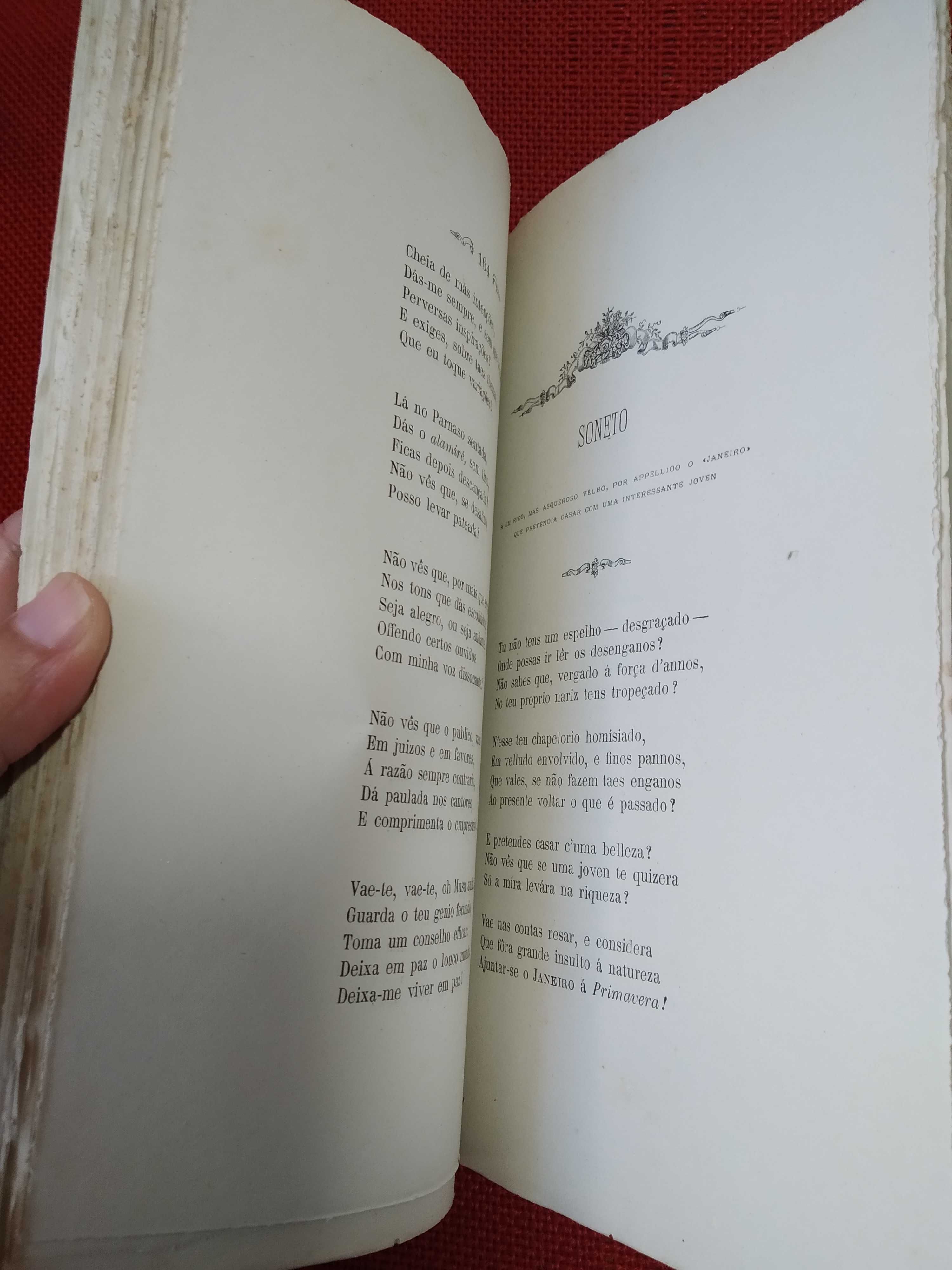 Livro de poesia de 1879 livro vintage livro antiguidade