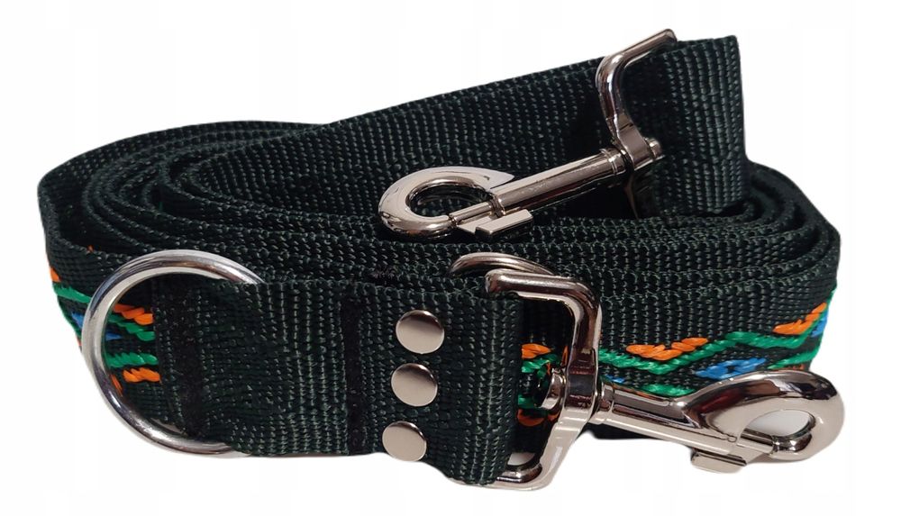 smycz sunka ultra mocna regulowana przepinana 4cm 5,7m dla dużego psa
