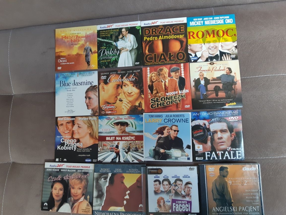 16 płyt z filmami na DVD za zestaw 20zł