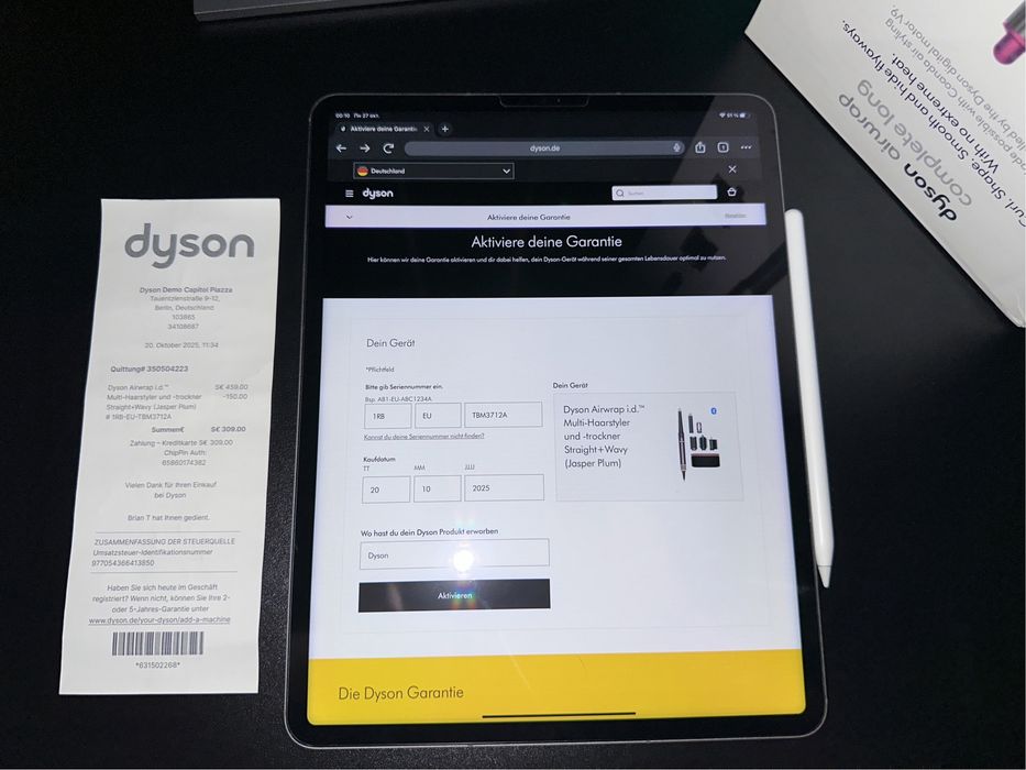 Дайсон стайлер Dyson Airwrap HS08 ID Jasper Plum Новий! Оригінал!