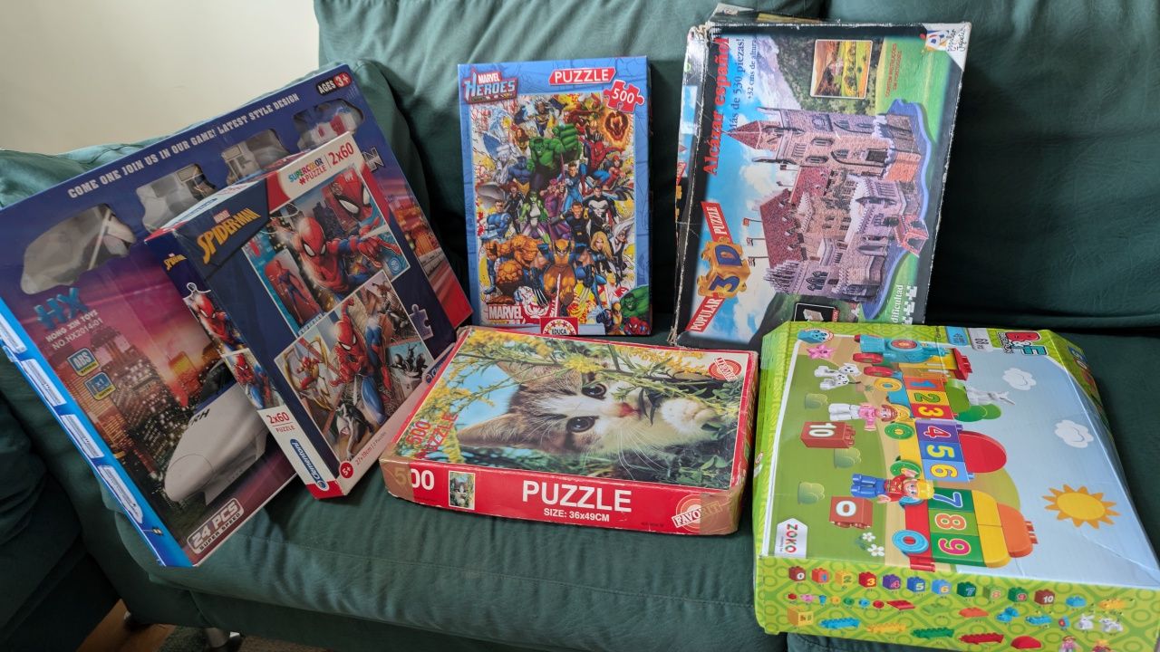 Brinquedos + bonecos angry birds (maioria puzzle)