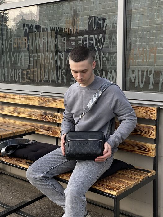 Мужская сумка Louis Vuitton чоловіча сумка барсетка месенджер слінг