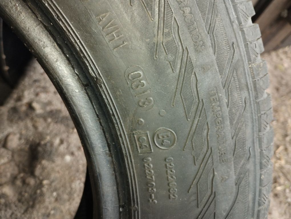 4 szt opon letnich 185/70r14 Continental 6mm