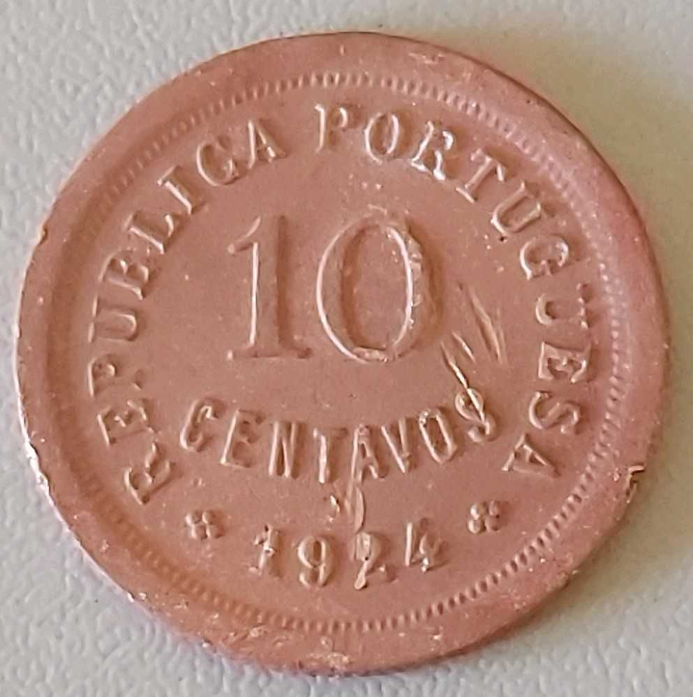 10 Centavos de 1924 Republica Portuguesa