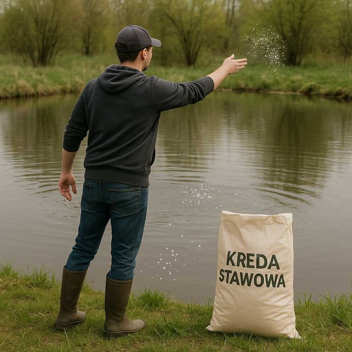 Kreda stawowa z dostawą, kreda granulowana do stawu bezpieczna dla ryb
