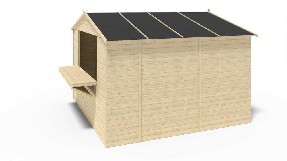 Stragan warzywniak kiosk handlowy 3x3m DOM607