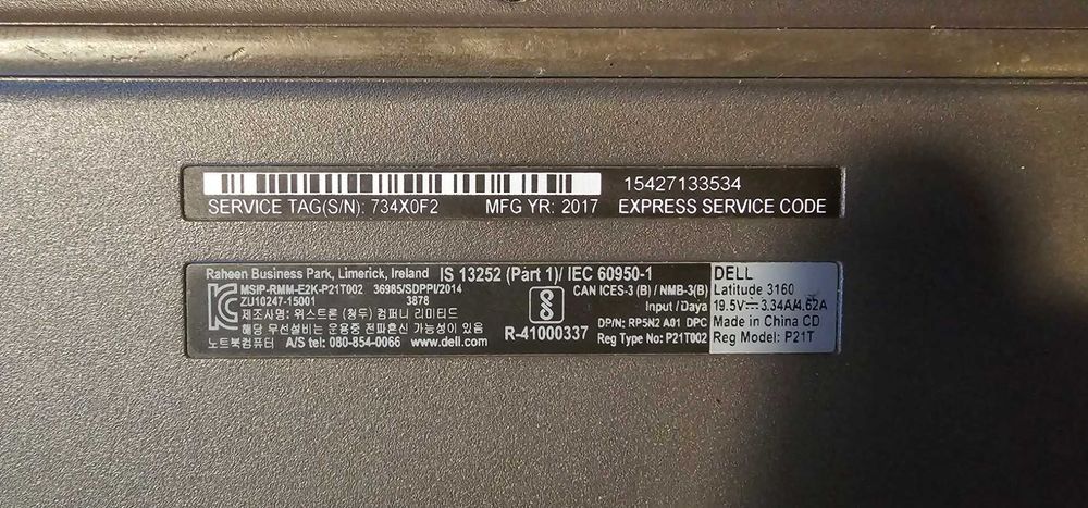 Dell Latitude 3160 11.6" Pentium 4ядра 8GbDDR3L SSDM.2 500Gb сенсорний