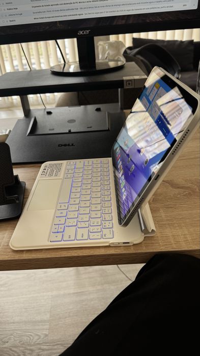 Teclado HUWEY branco para IPAD