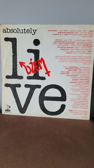 Dżem Absolutely live 1986