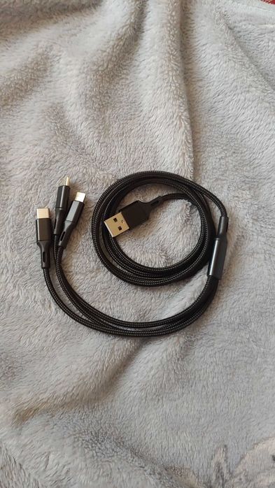 Зарядный кабель универсал Apple Android type-c Micro usb планшет новый