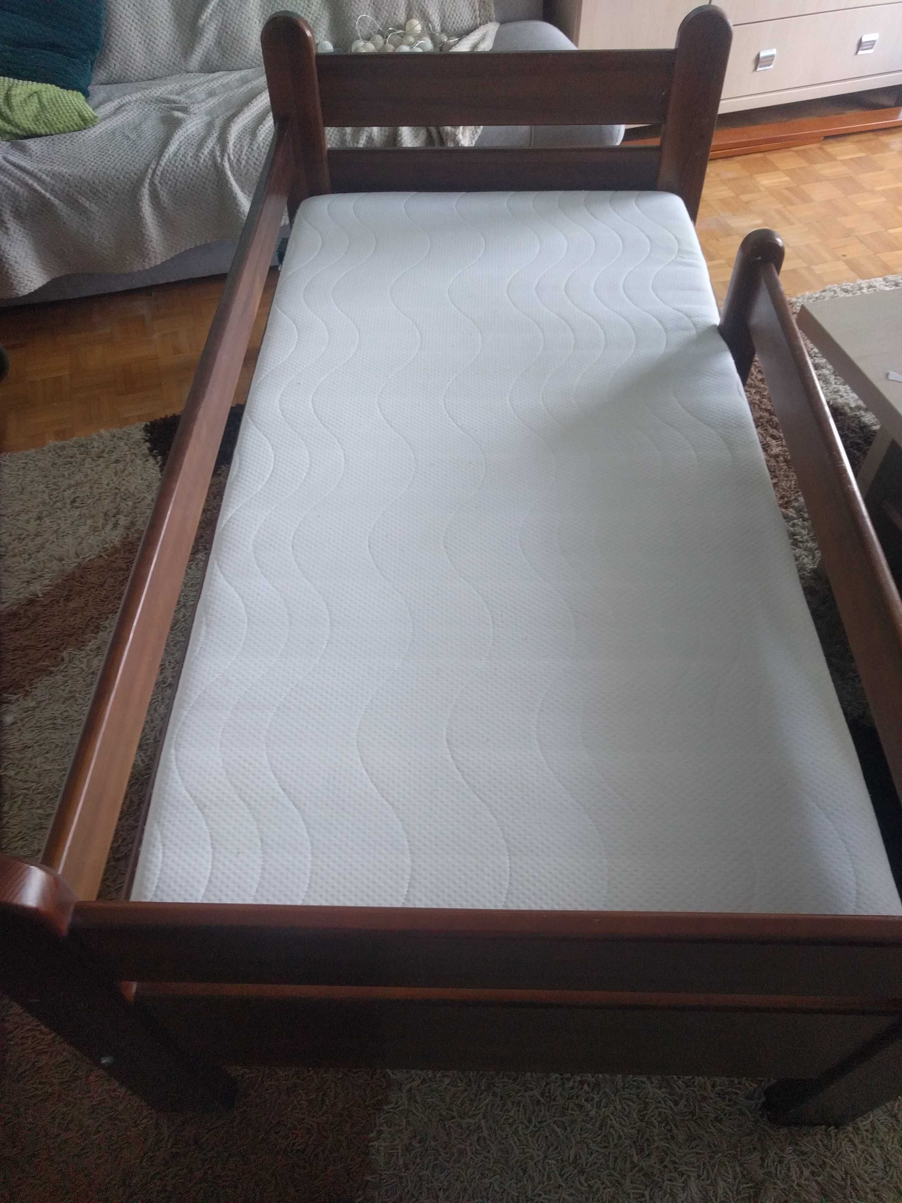 Solidne łóżko dziecięcie 160 x 80 materarc lateks pianka podświet. LED