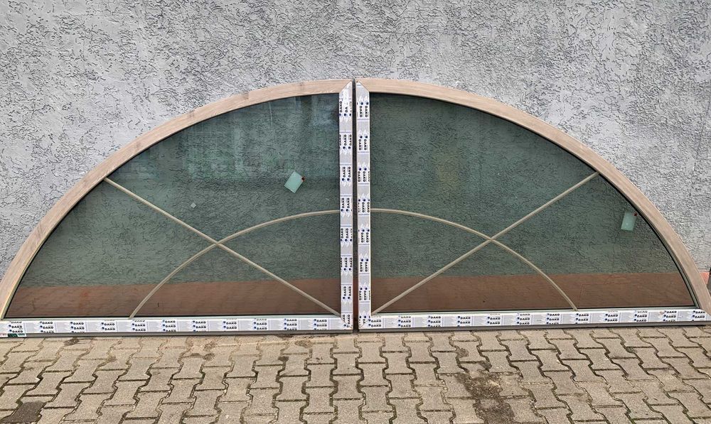 Okno pcv w łuk półkole ze szprosem Okazja!