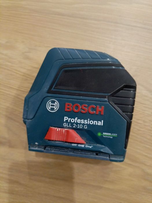 Laser krzyżowy Bosch GLL 2-10 G zielony liniowy poziomica laserowa