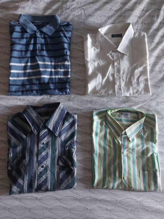 Conjunto 3 camisas e 1 pólo de homem