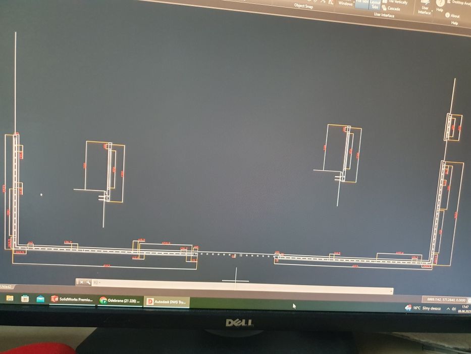 Balustrada Poręcze Aluminiowa 25 metrów bieżących