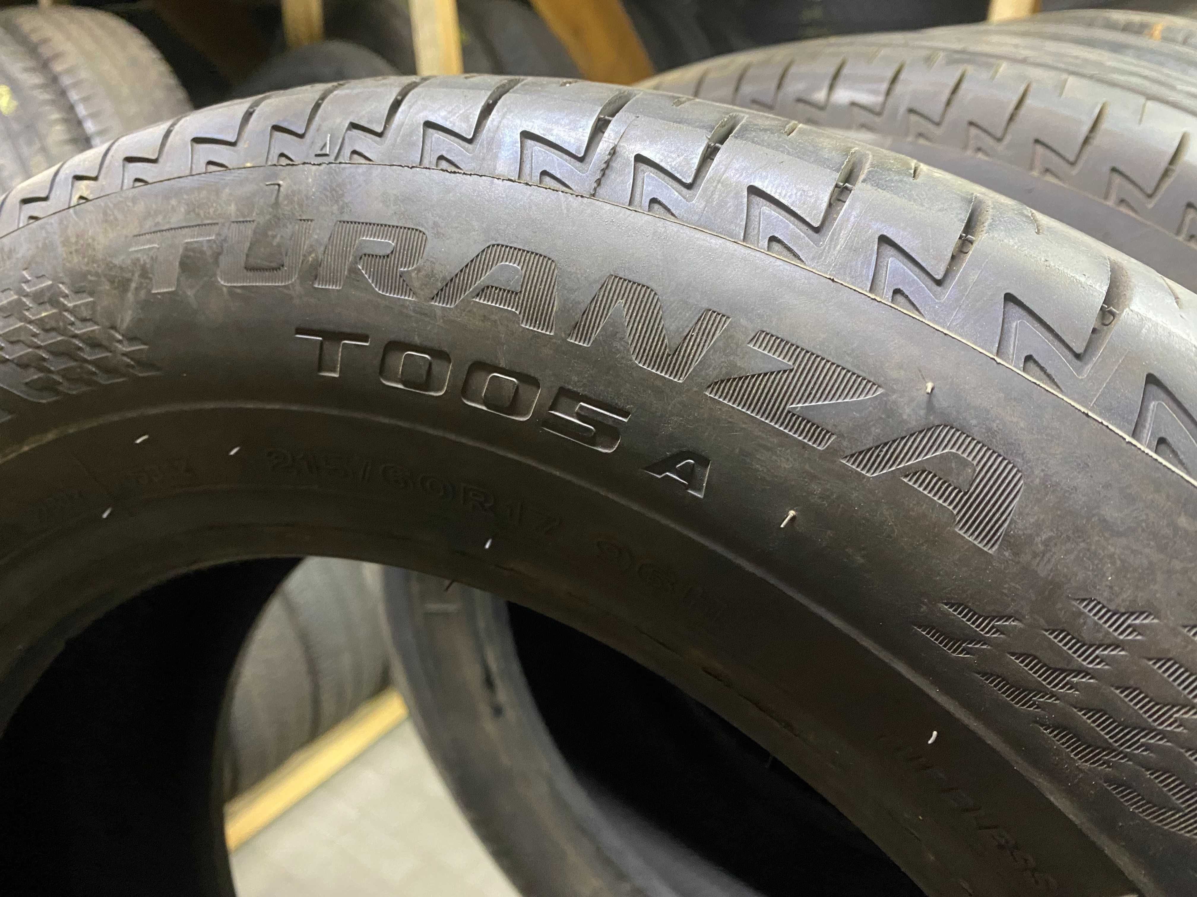 Шини літо 215/60R17 Bridgestone Turanza T005 7-7.5мм 2019/2020рік