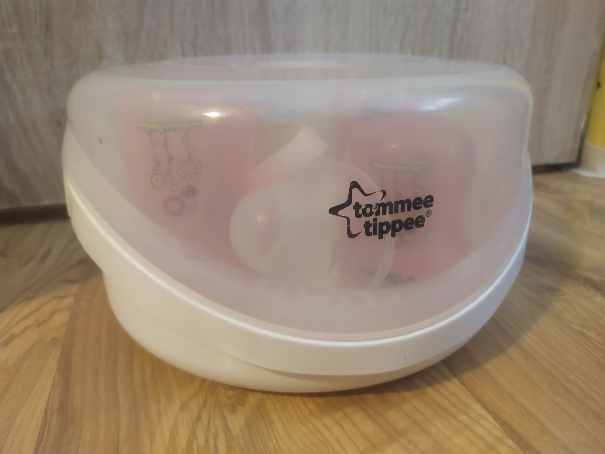 Wyparzacz sterylizator Tommee Tippee parowy + butelki zestaw
