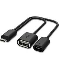 Kabel adaptera Rii USB Kabel Micro USB Host OTG 20 cm Kompatybilny z M