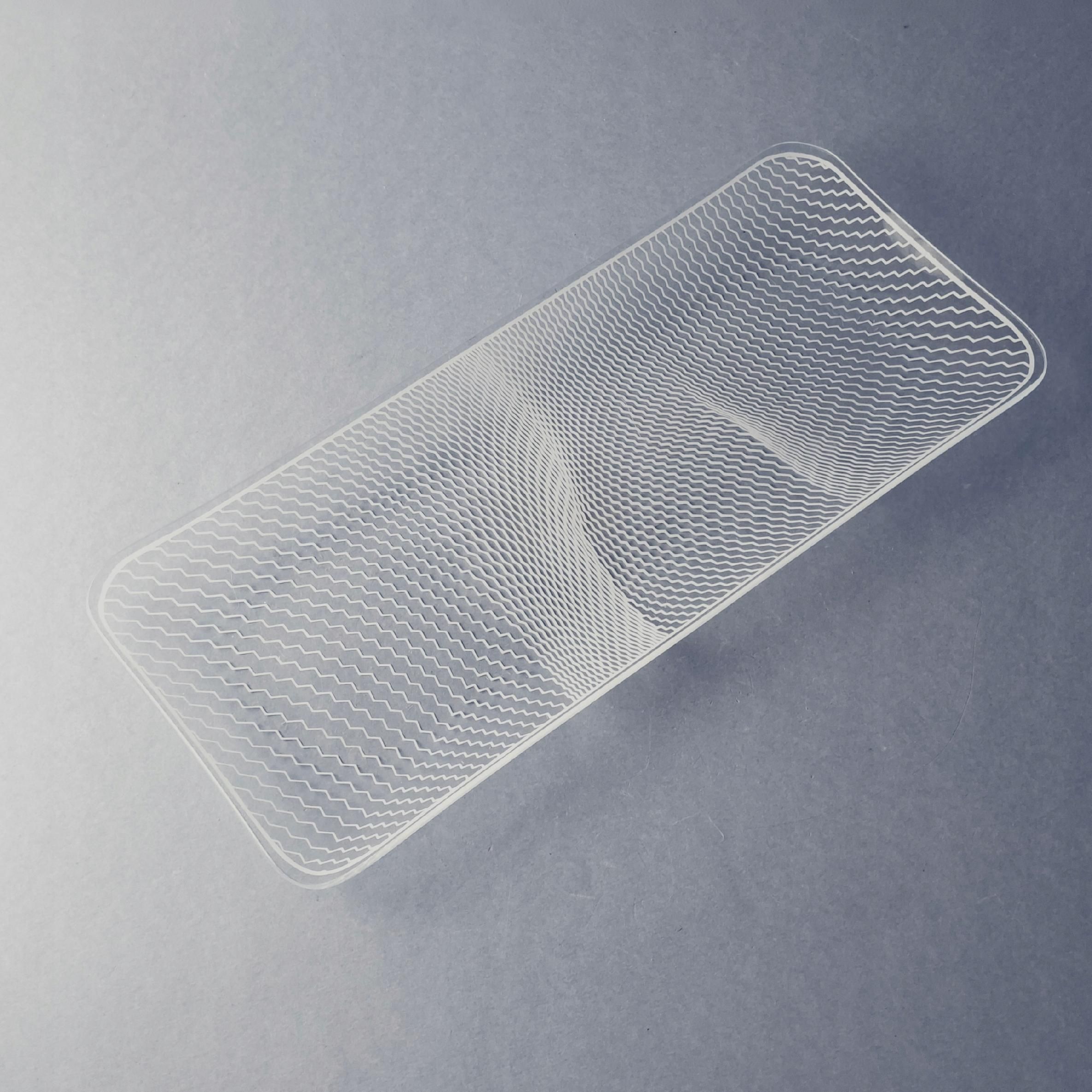 olbernhau piękna szklana patera taca op-art lata 70-te