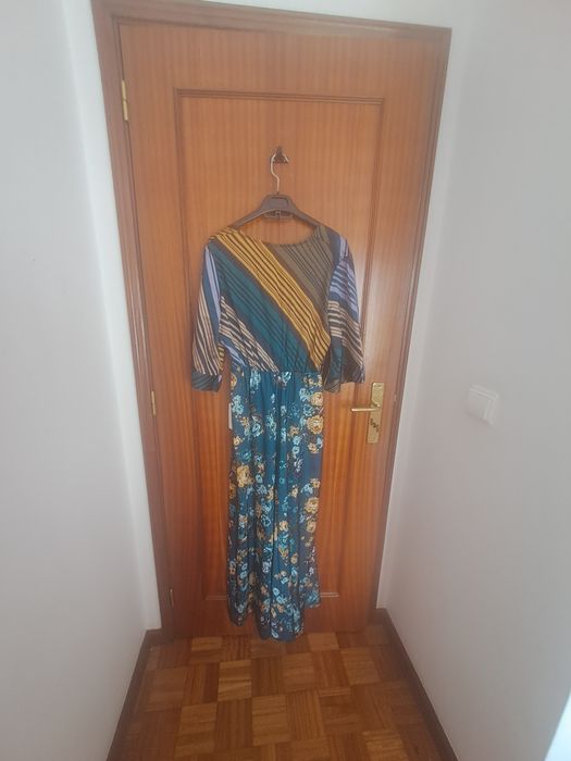 Vestido comprido estampado