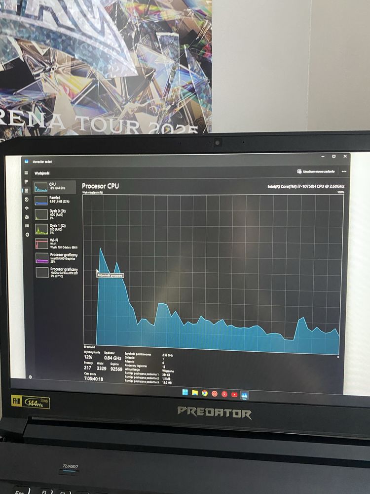 Predator helios 300 i7/32gb/2tb/2070q pro