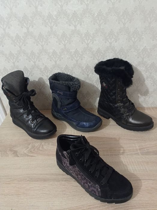 Ботинки зимние Primigi Goretex для девочки р.37, б/у