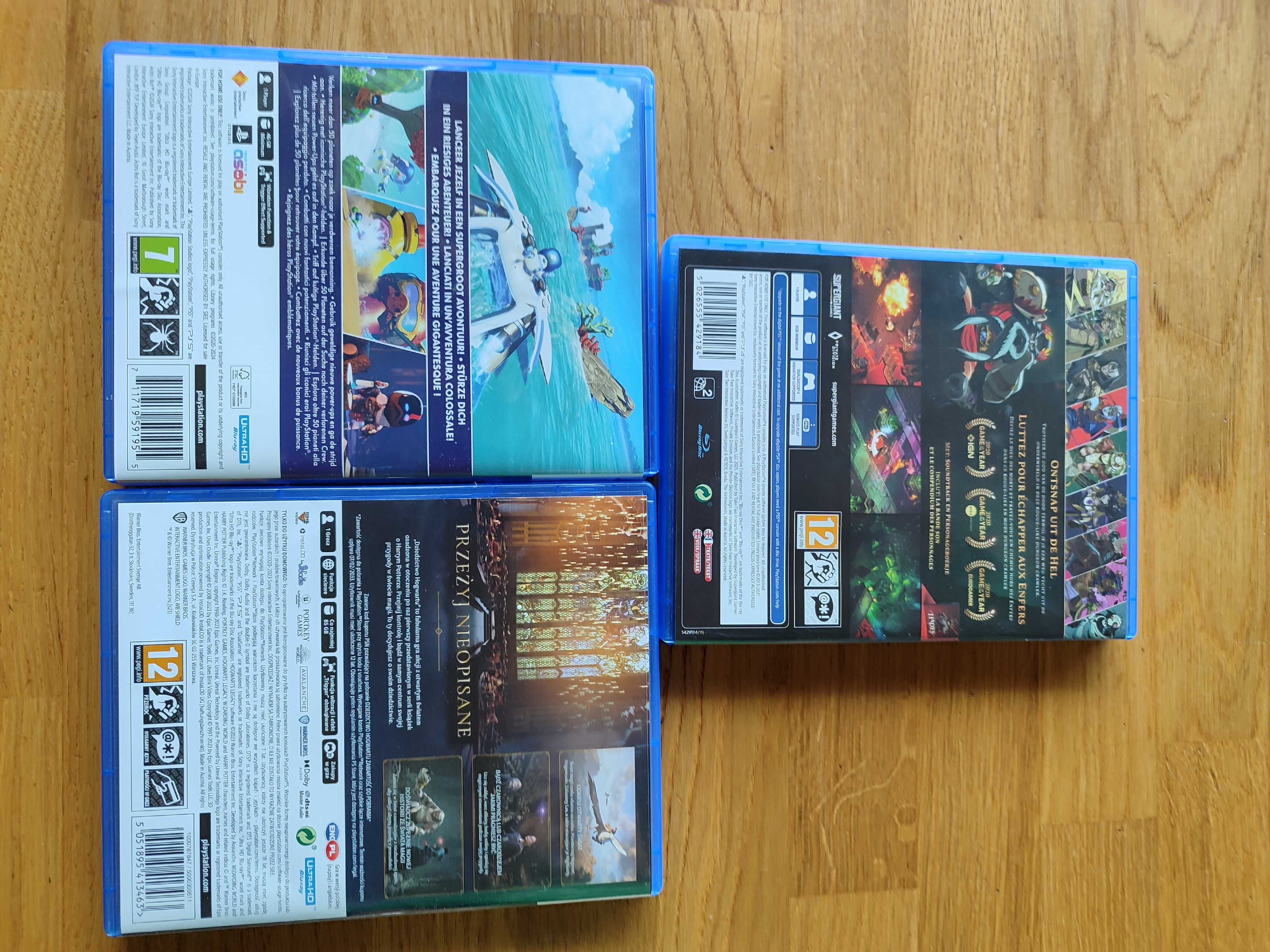 Gry na PS5 Astro Bot Hogwart Legacy Hades