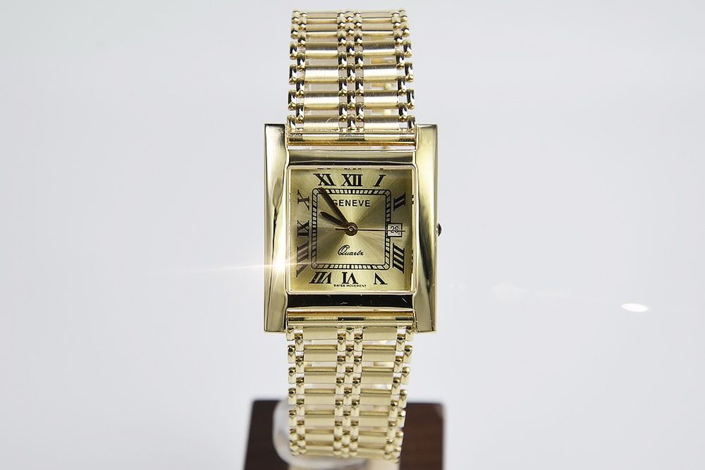 Złoty zegarek 14k 585 z bransoletą męski 14k Geneve mw009y&mbw011y P