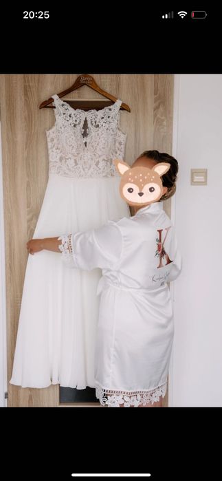 Suknia ślubna rozmiar 38/40 na wysokość 158 cm + 9cm obcas