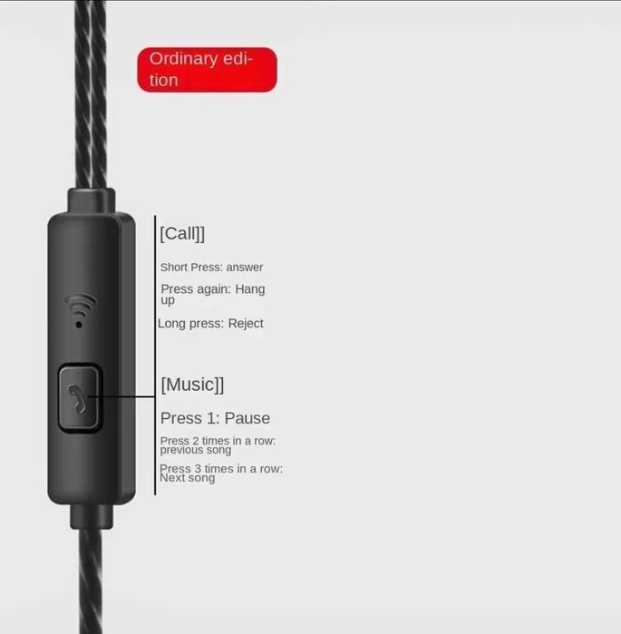 Навушники проводні Jack 3,5мм | З мікрофоном і пультом