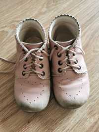 Buty trzewik Emel różowe r.24 z sercem