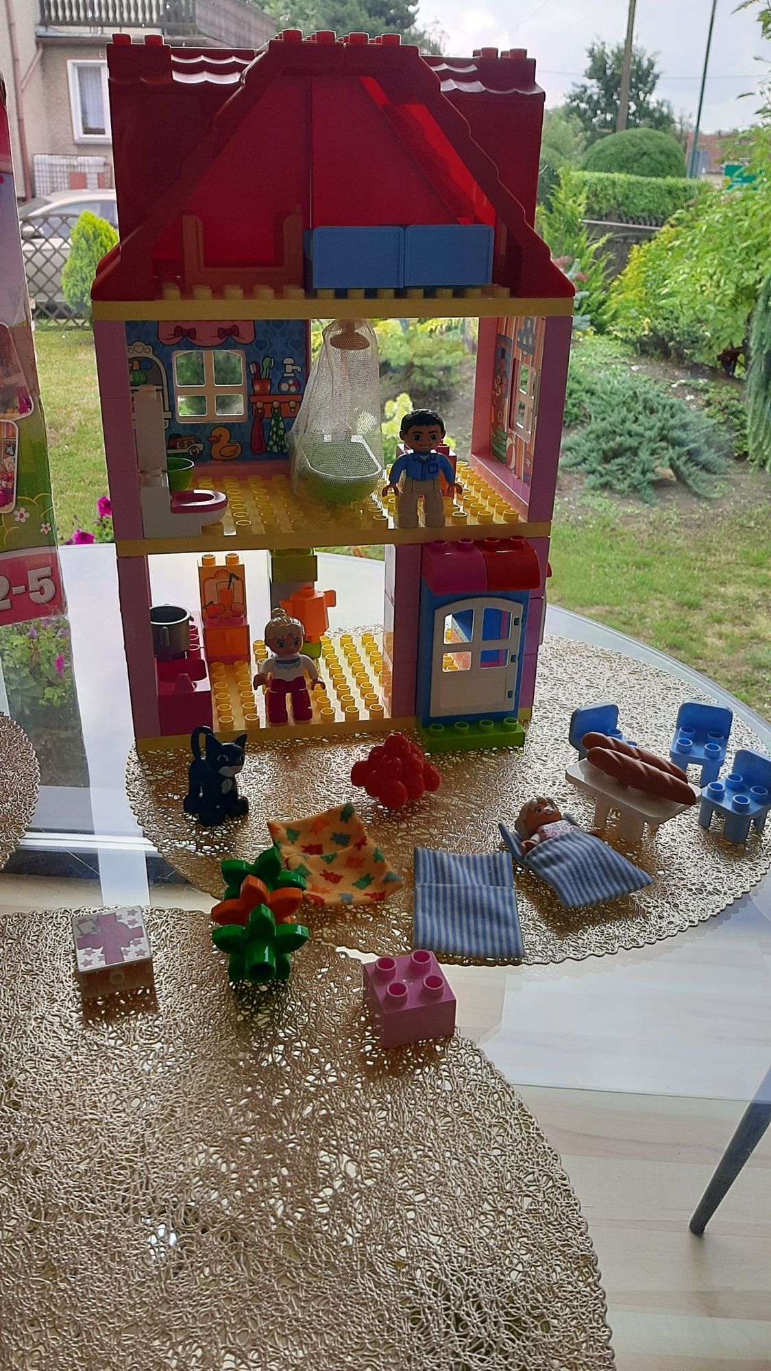 100% kompletny +gratis domek dom 10505 karton lego duplo