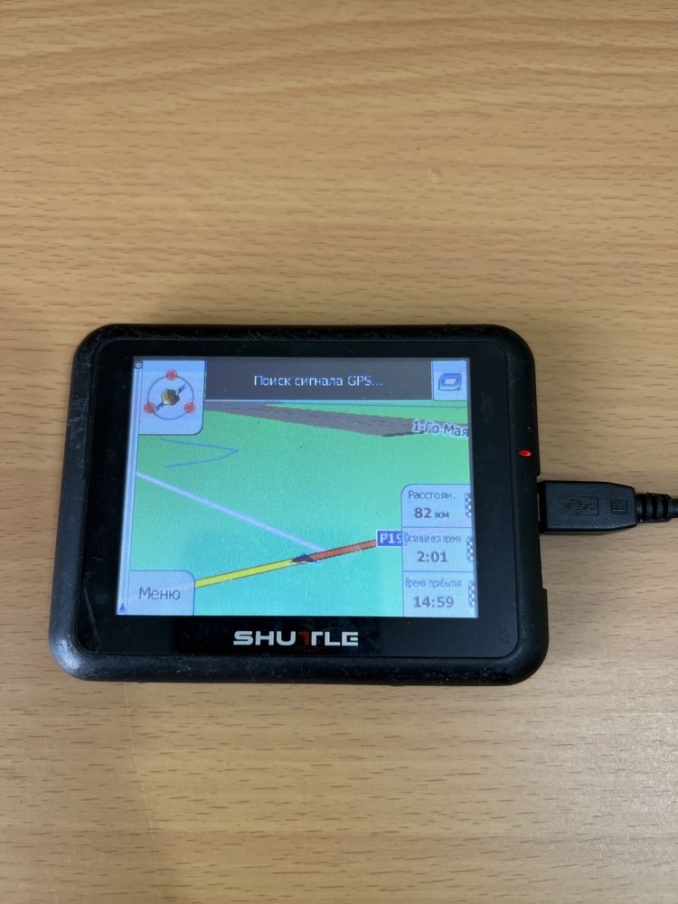 GPS навигатор Shuttle PNA-3525 работает без интернета