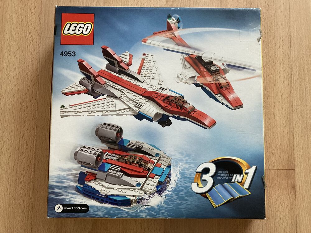 Lego 4953 Creator 3 w 1 - odrzutowce, samolot - stan bardzo dobry